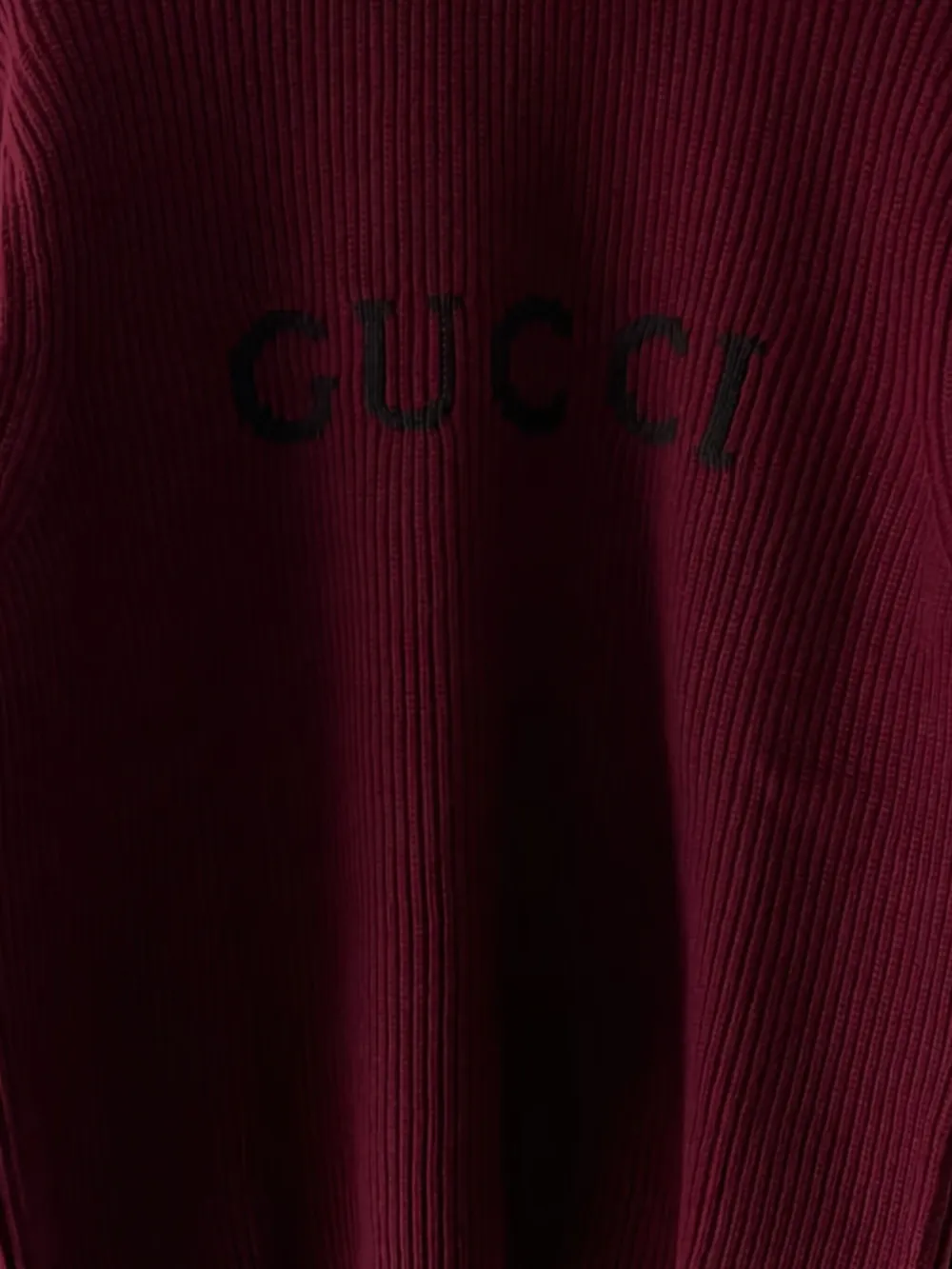 Gucci Trui met ronde hals en logo - Rood