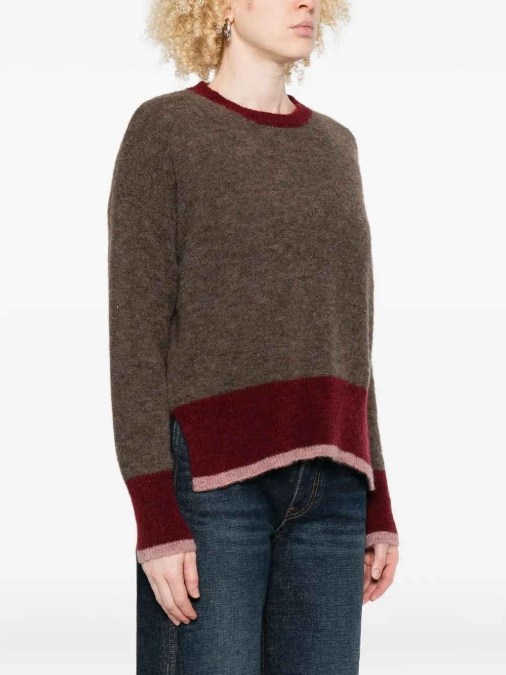 Why Ci Crew-neck Sweater In Brown