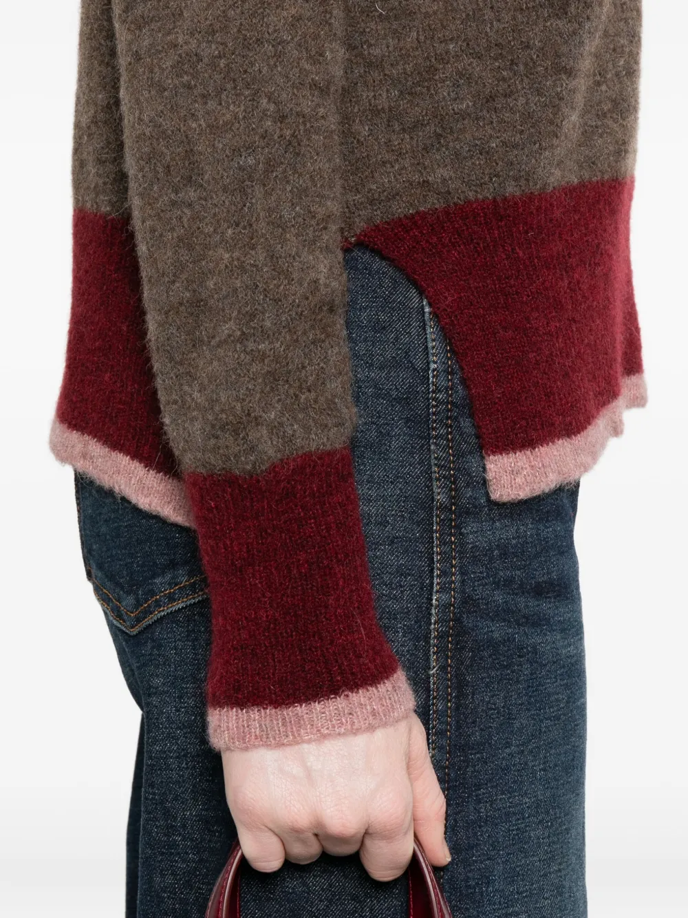 Why Ci Crew-neck Sweater In Brown