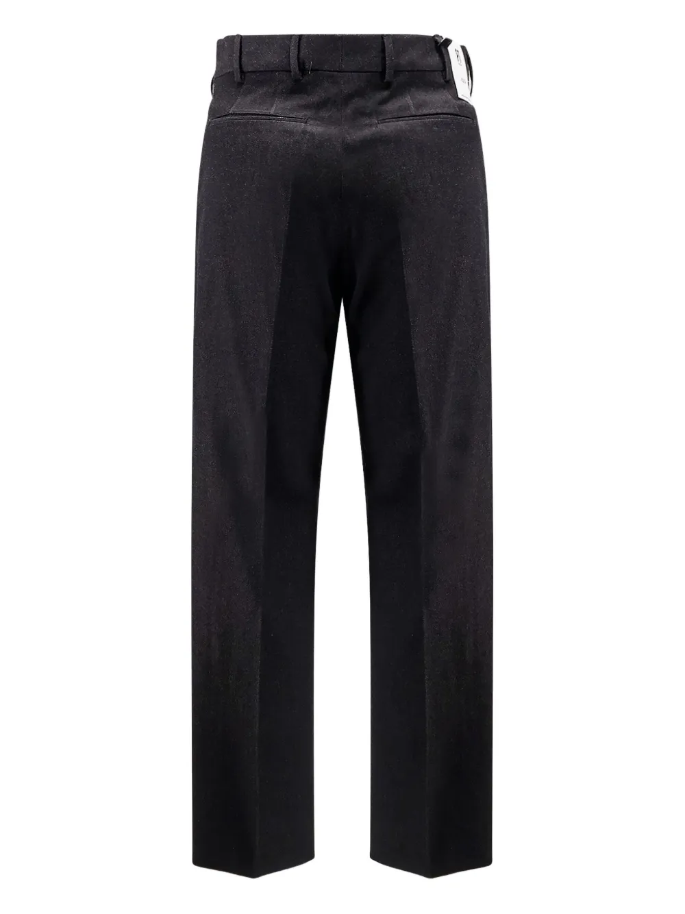 PT Torino Straight broek met geplooide voorkant - Zwart
