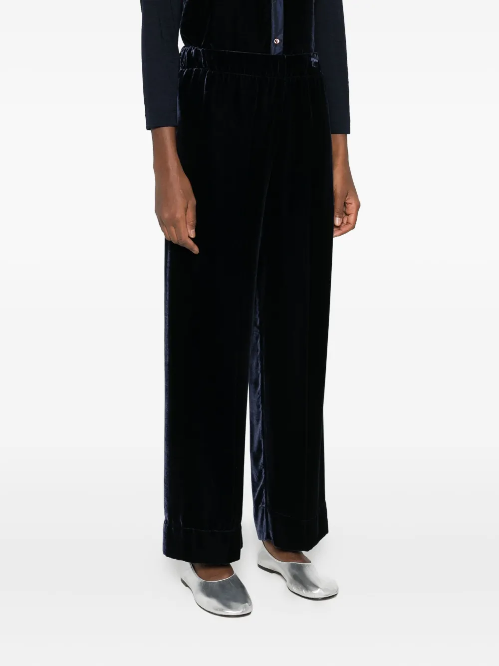 Why Ci Velvet Trousers In Black