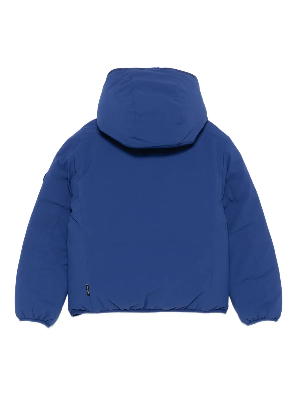 Save The Duck Logo-patch Padded Jacket In Blue