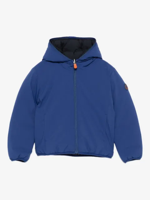 Save The Duck Kids logo-patch padded jacket