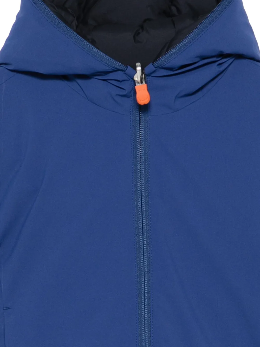 Save The Duck Kids Gewatteerd jack met logopatch Blauw