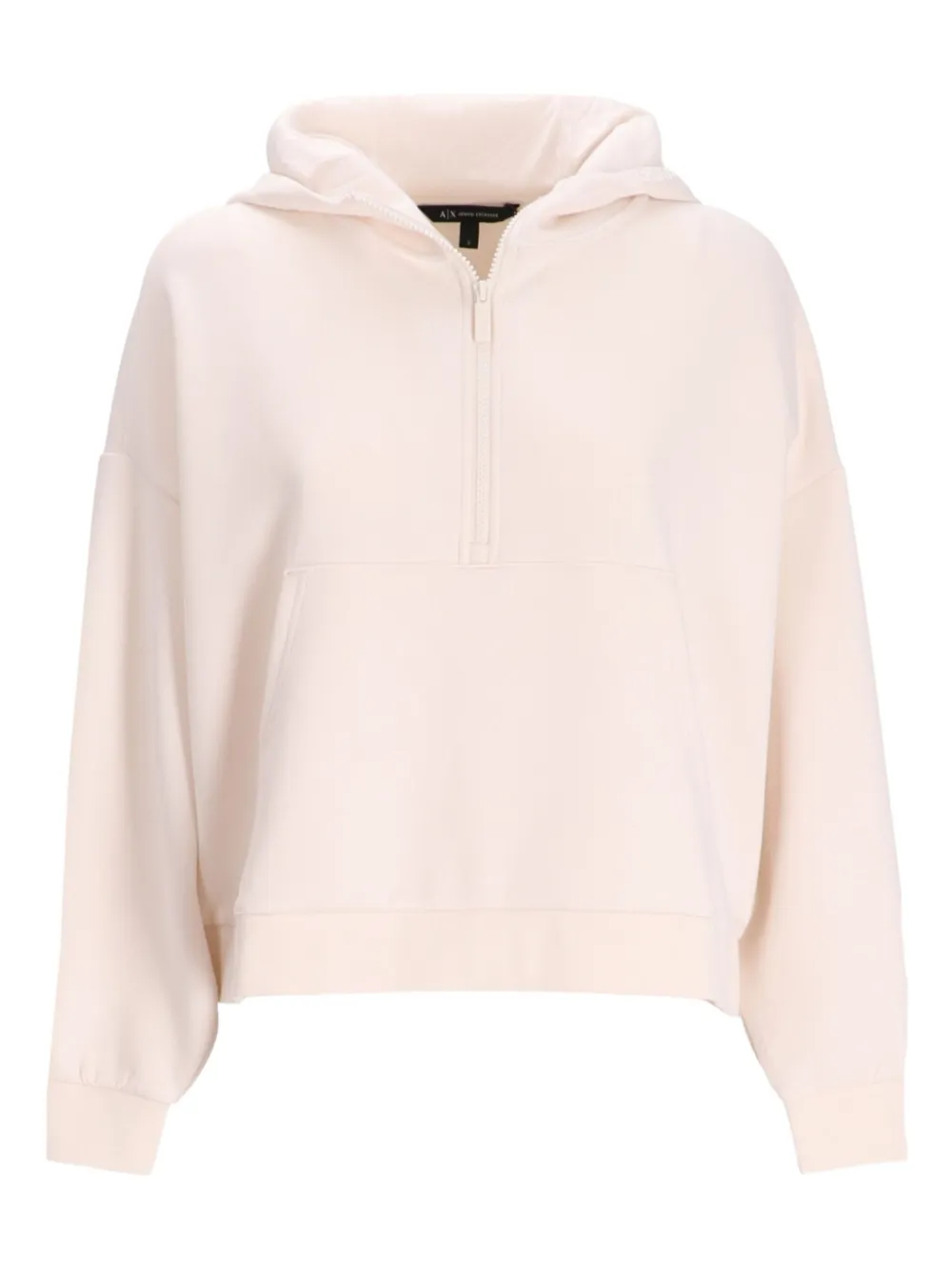 Armani Exchange Half-zip Hoodie In Pink