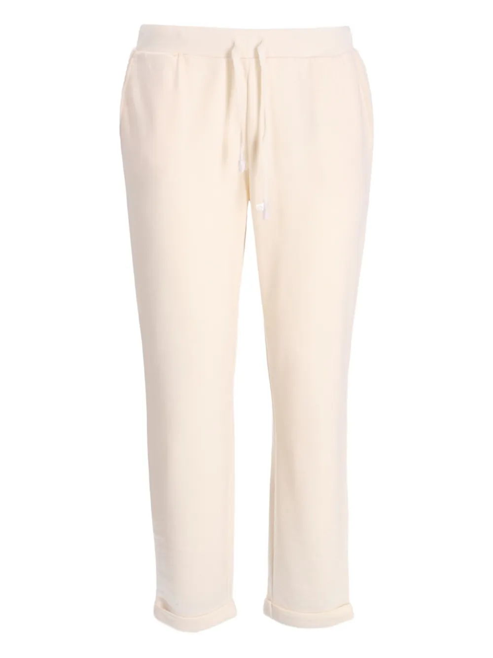 Liu •jo Drawstring Cuffed Track Pants In Neutral