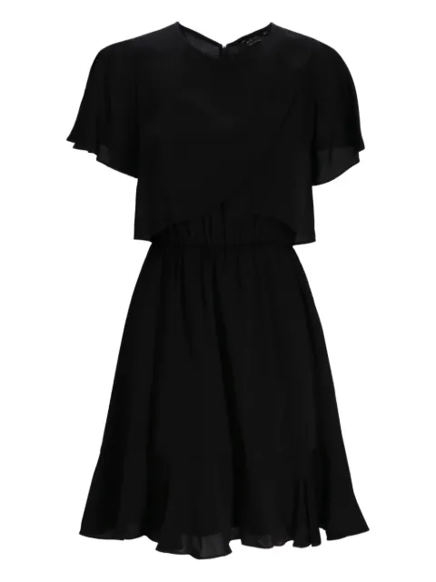 Armani Exchange frill-detail layered dress