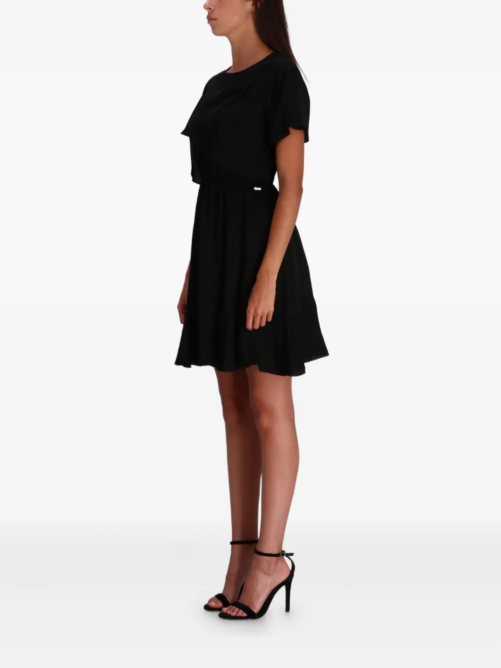 Armani Exchange Gelaagde jurk met franje detail Uc001