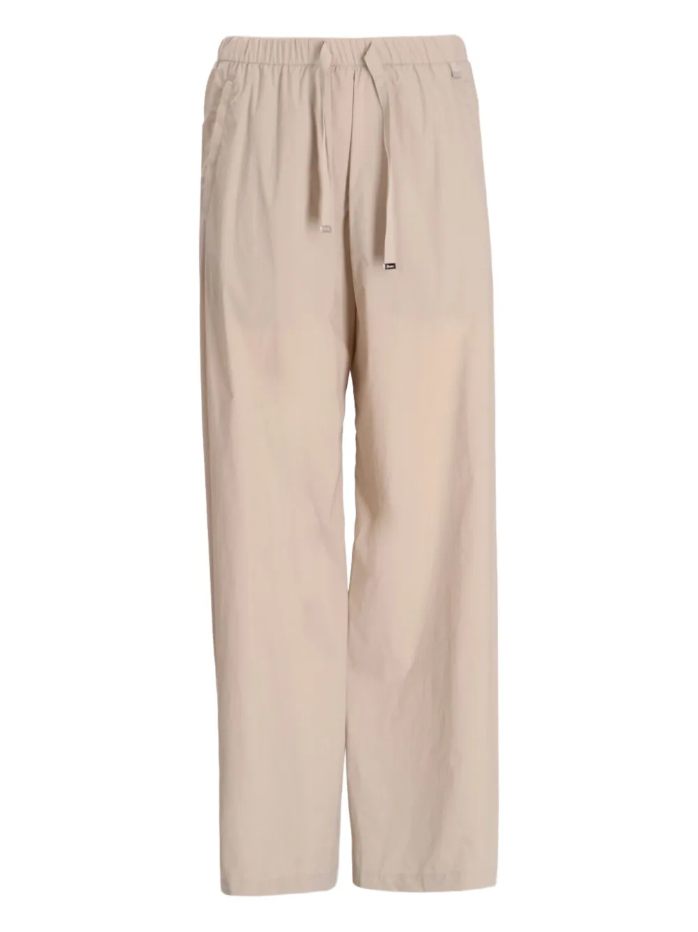 Herno Drawstring Straight-leg Trousers In Neutral