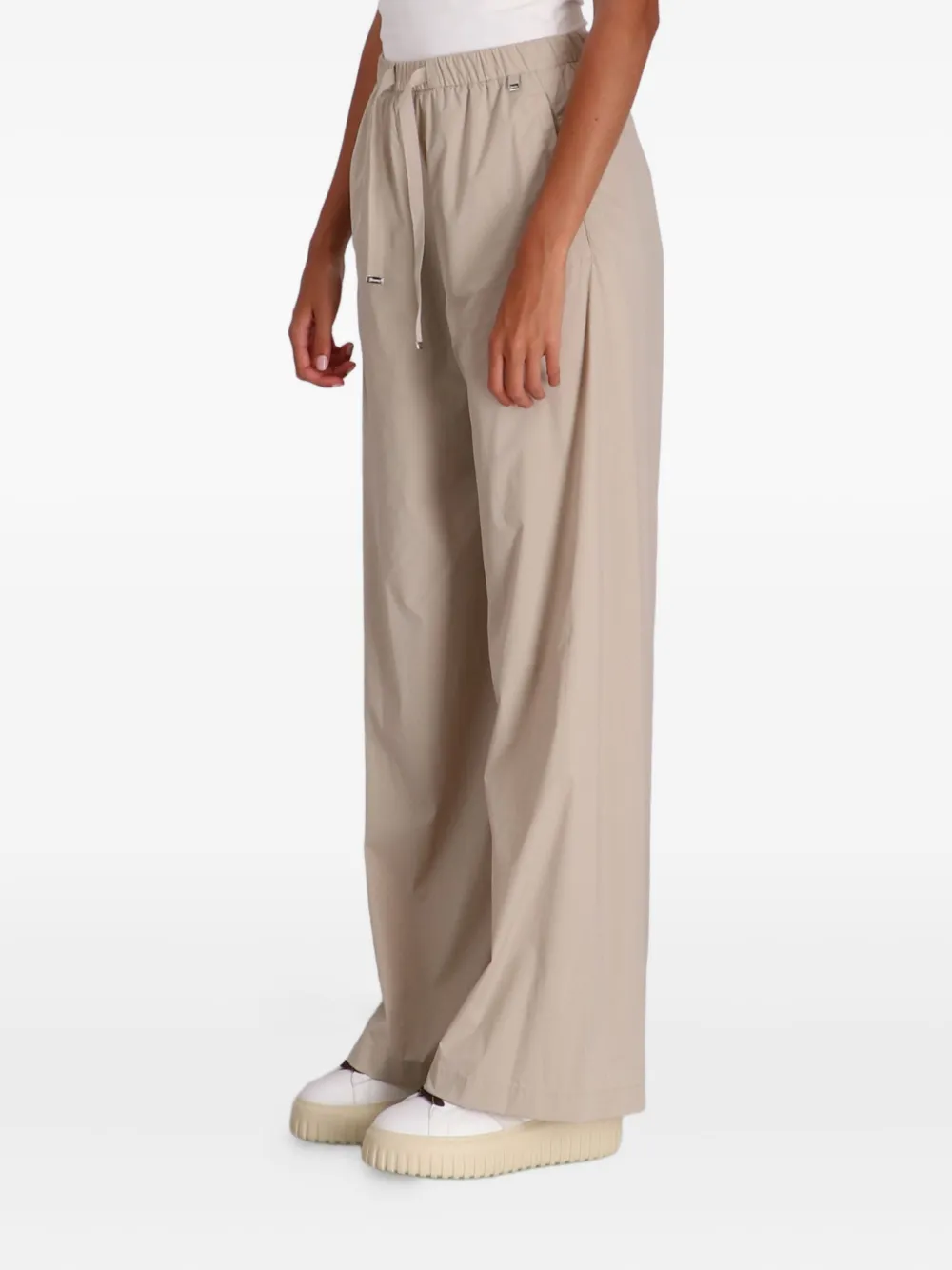 Herno Drawstring Straight-leg Trousers In Neutral