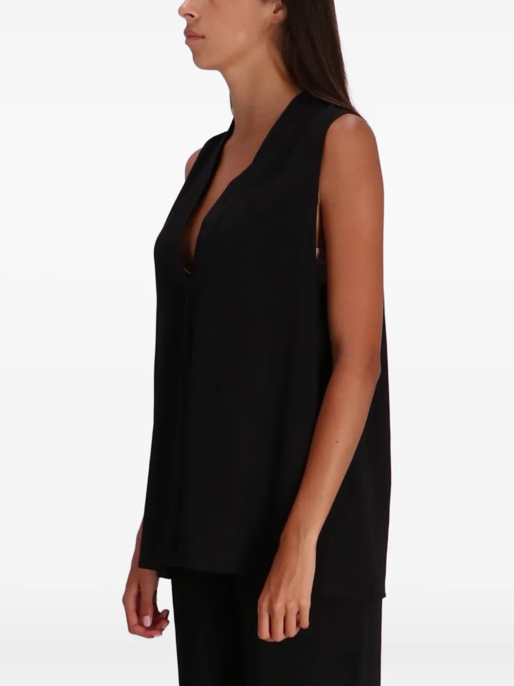 Armani Exchange Top met V-hals Zwart