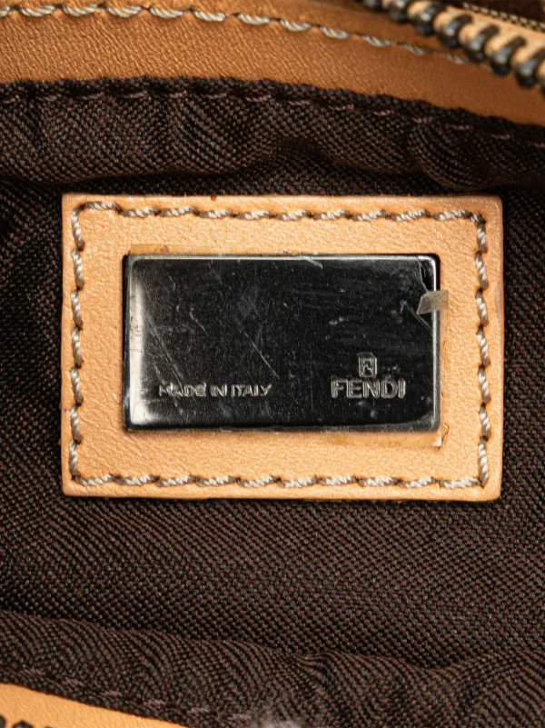 Fendi Pre-Owned 2000-2010 Zucchino Canvas Pochette Shoulder Bag