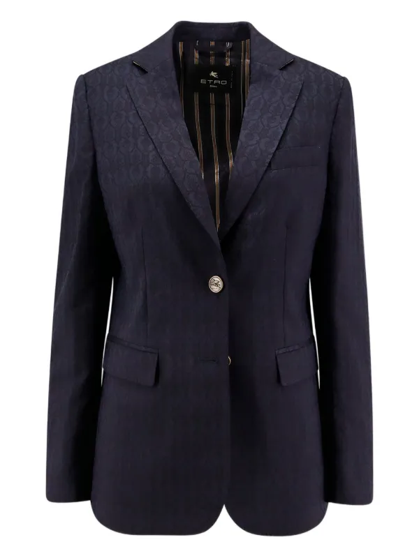 【ETRO】ペイズリー ジャケット ETRO ペイズリー コーデュロイジャケット | ブラック | FARFETCH JP