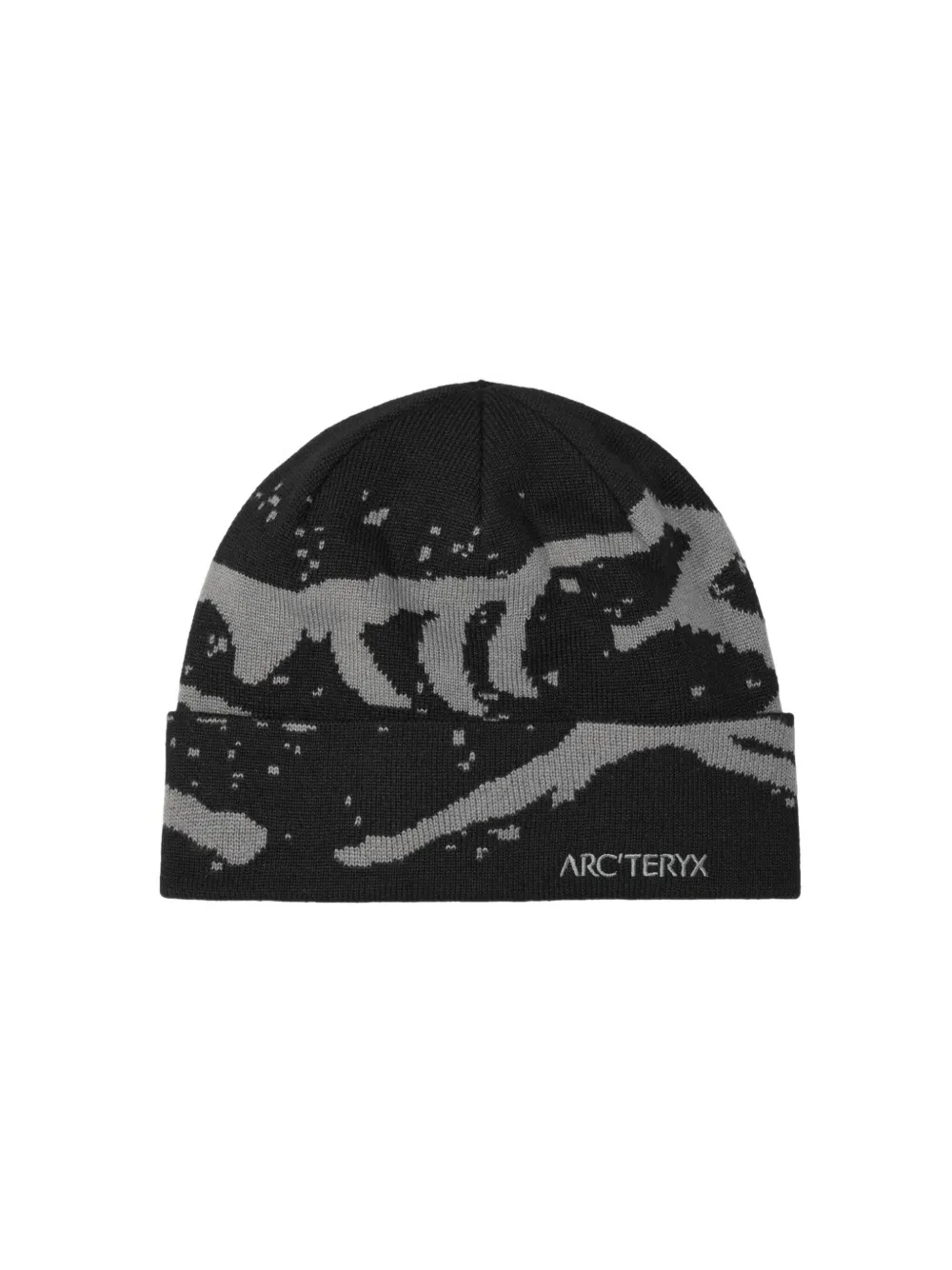 Arc'teryx Grotto Graphic-pattern Beanie In Black