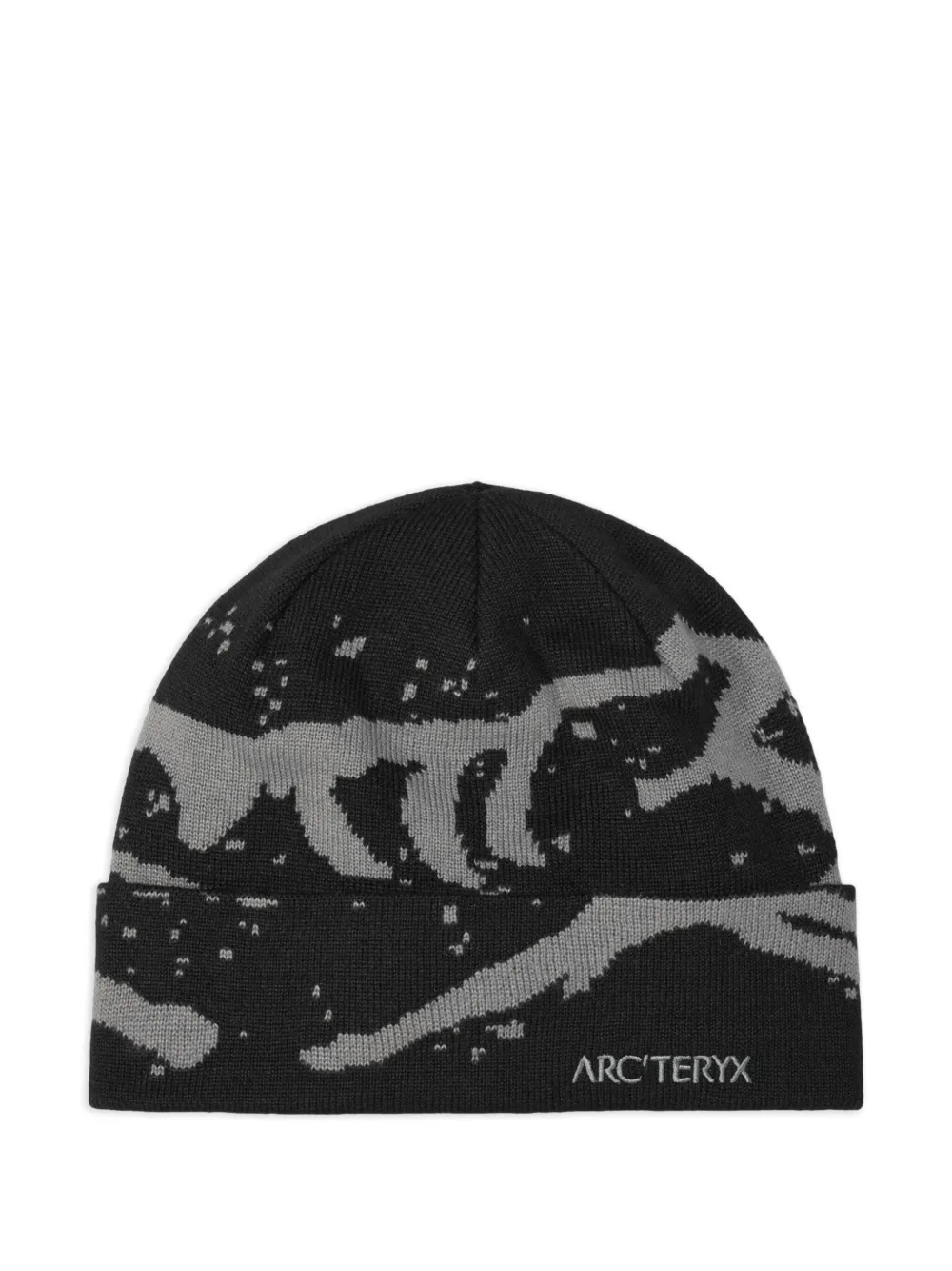 Arc'teryx Grotto graphic-pattern beanie | Black | Image 1