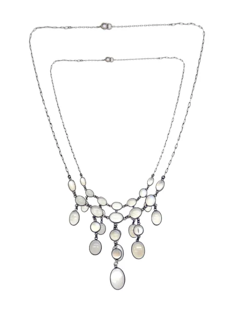 Jennifer Gibson Jewellery 1900s moonstone droplet necklace