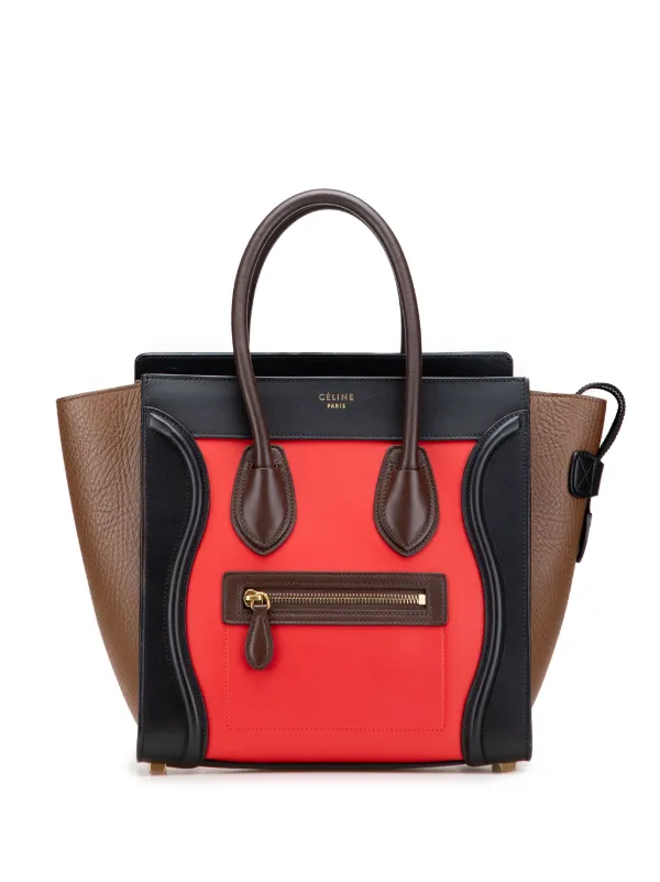 セリーヌ ラゲージ マイクロ トリコロール Celine Pre-Owned 2015