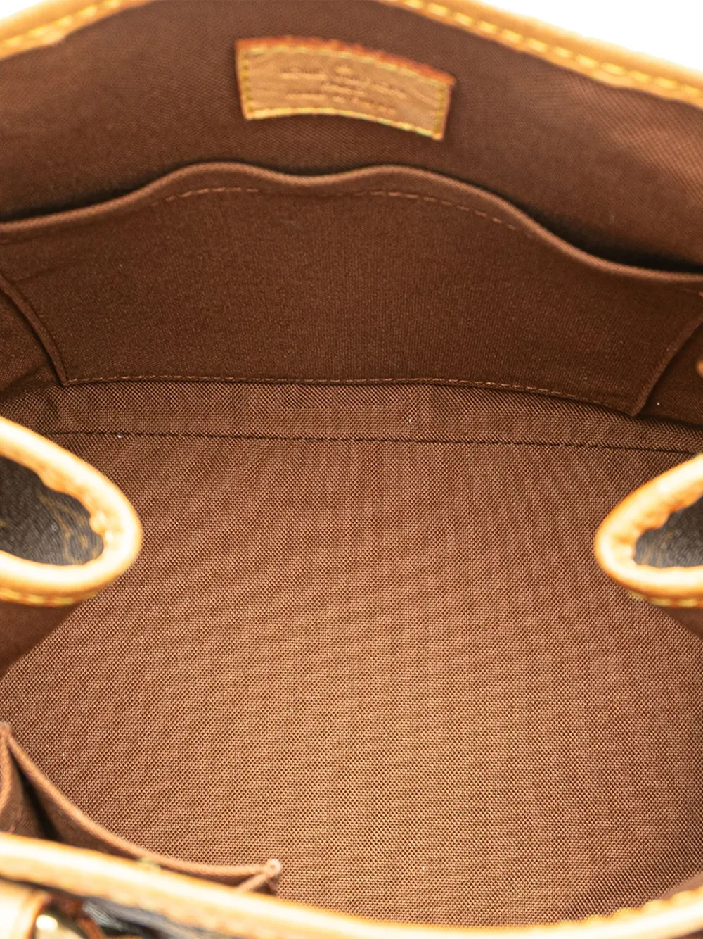 Pre-owned Louis Vuitton 2005 Monogram Batignolles Vertical Pm Handbag In Brown