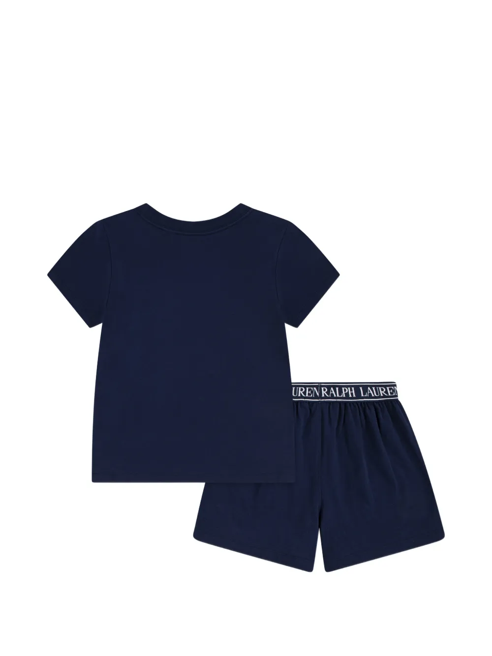 POLO RALPH LAUREN KIDS Shorts set met geborduurd logo Blauw