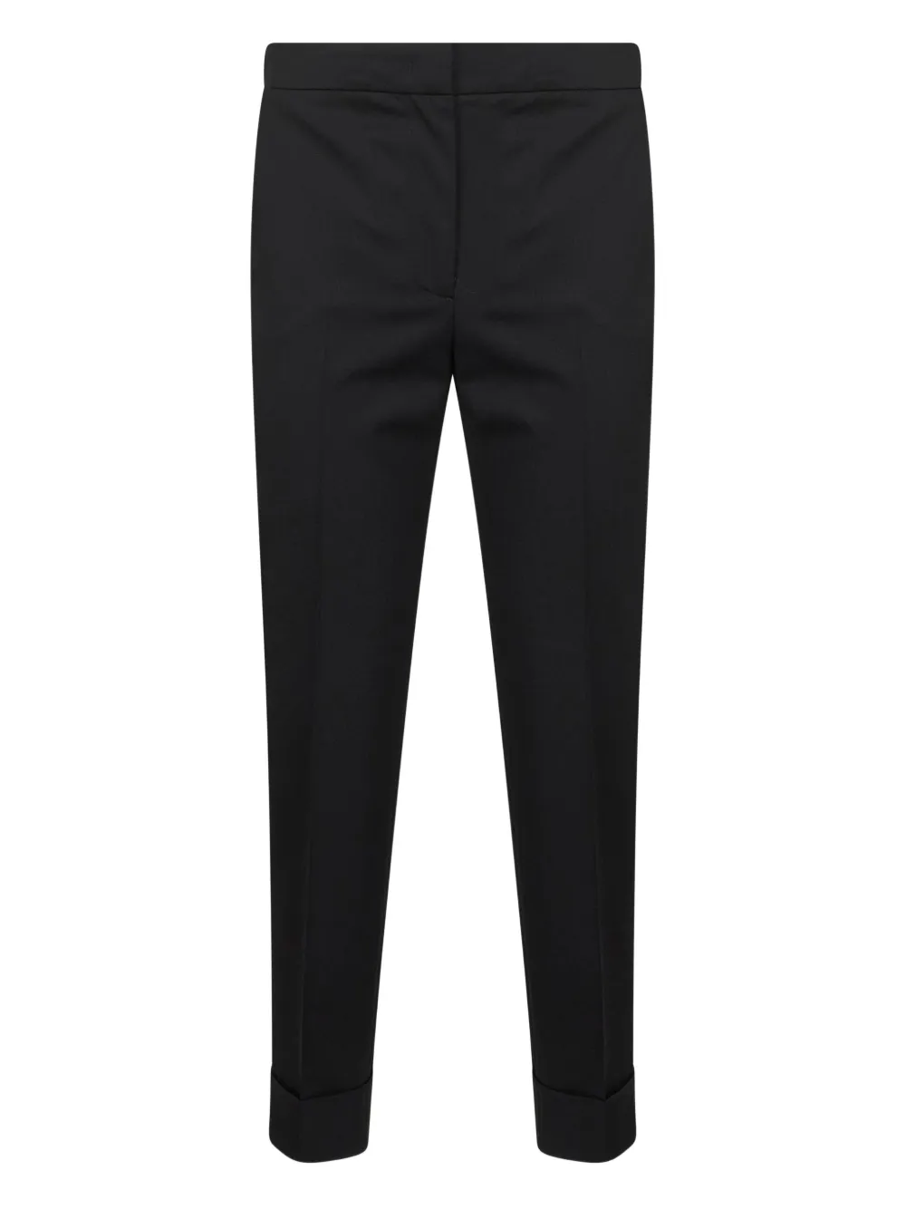 PT Torino cuffed virgin wool-blend tailored trousers Zwart