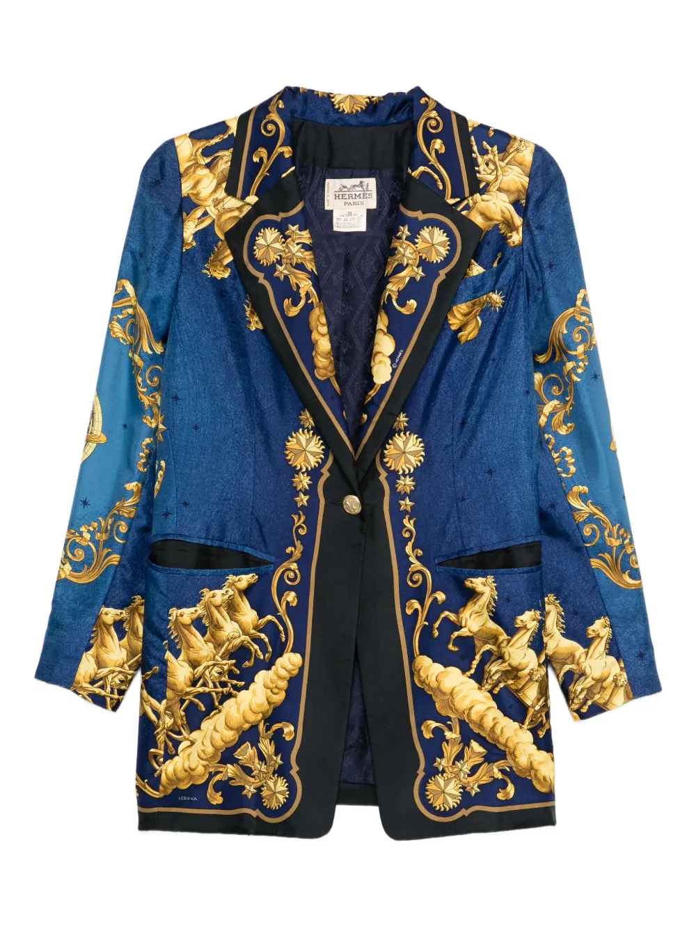 Hermès Pre-Owned 1990s silk jacket | Blue | Image 1