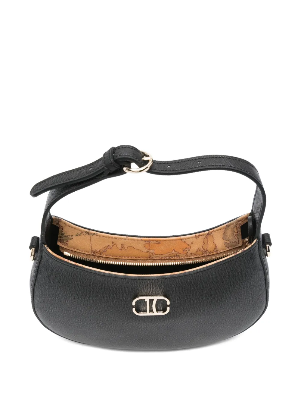 Alviero Martini 1° Classe Moonlight Logo-plaque Shoulder Bag In Black