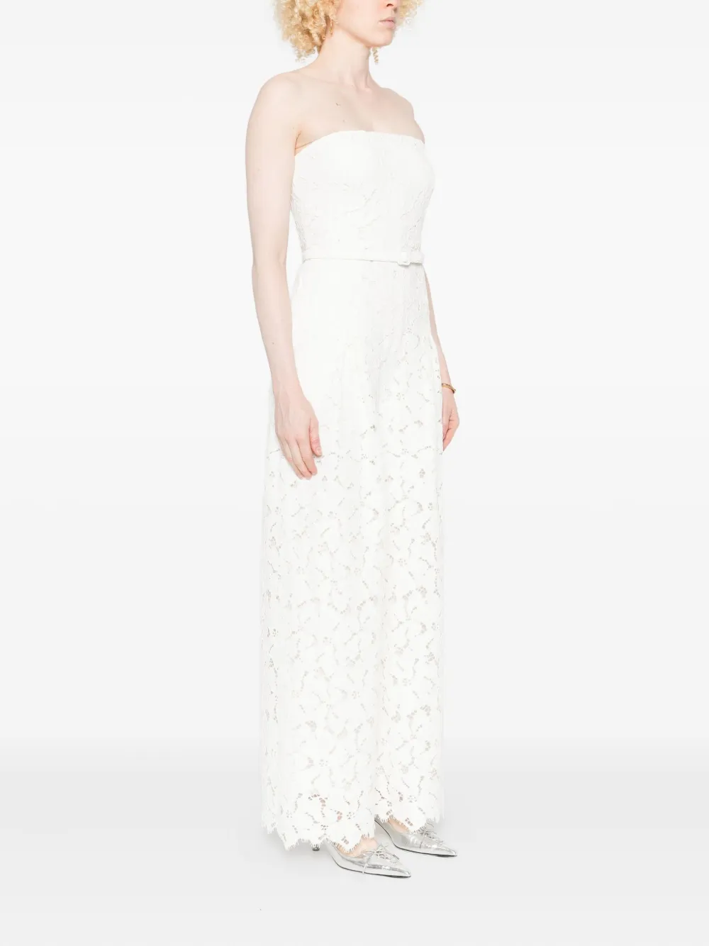 Simkhai Spitzenkleid Mit Gürtel In White