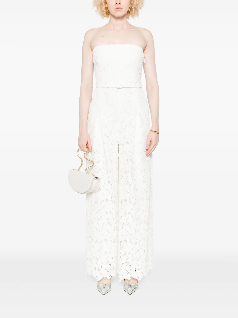 Simkhai Spitzenkleid Mit Gürtel In White