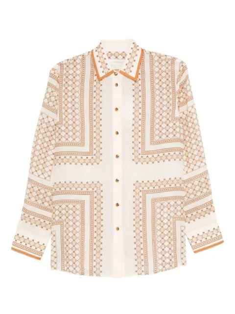 ZIMMERMANN geometric-print buttoned shirt