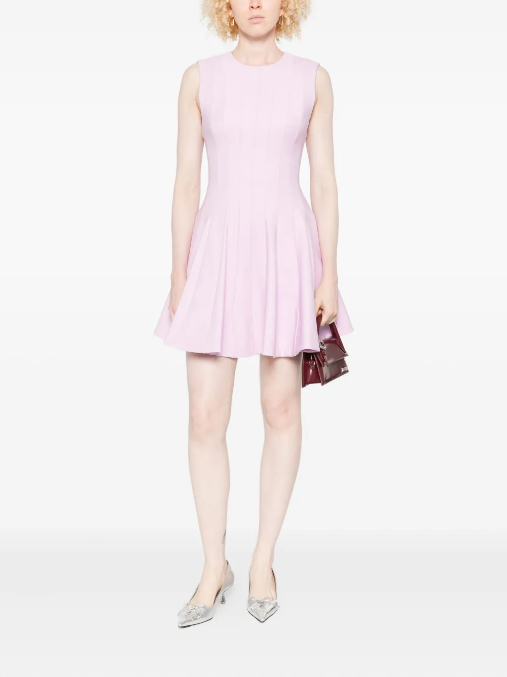 Simkhai Mouwloze mini-jurk - Roze