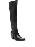 Stuart Weitzman 85mm knee-high pointed-toe boots - Black