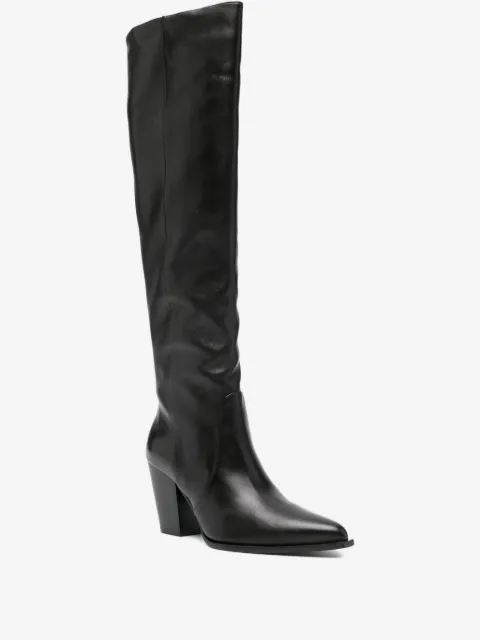 Stuart Weitzman Bota cano longo com salto 85mm