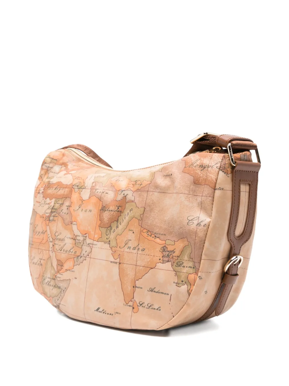 Alviero Martini 1° Classe Map-print Crossbody Bag In Neutral