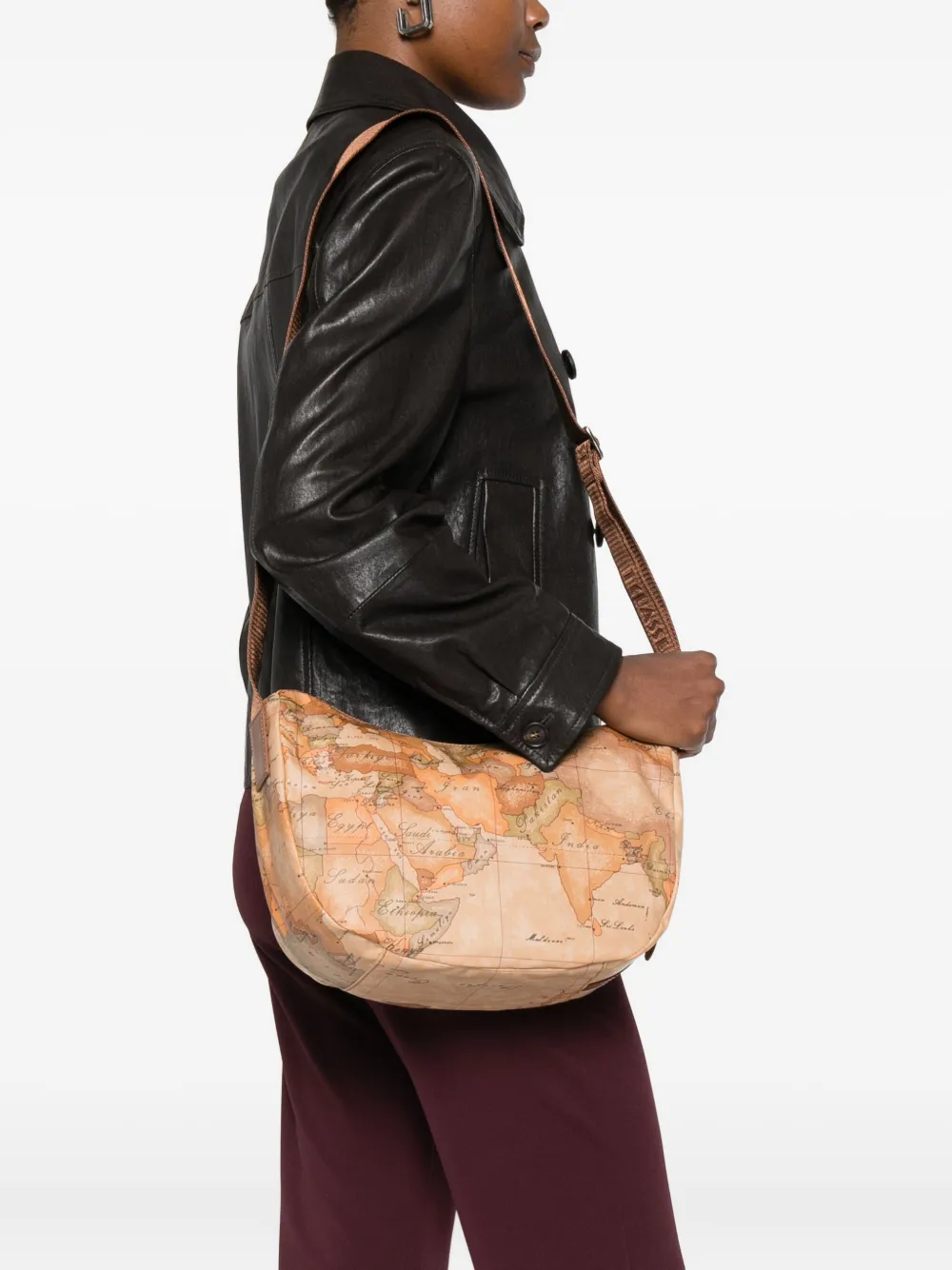 ALVIERO MARTINI 1° CLASSE map-print crossbody bag | Image 2