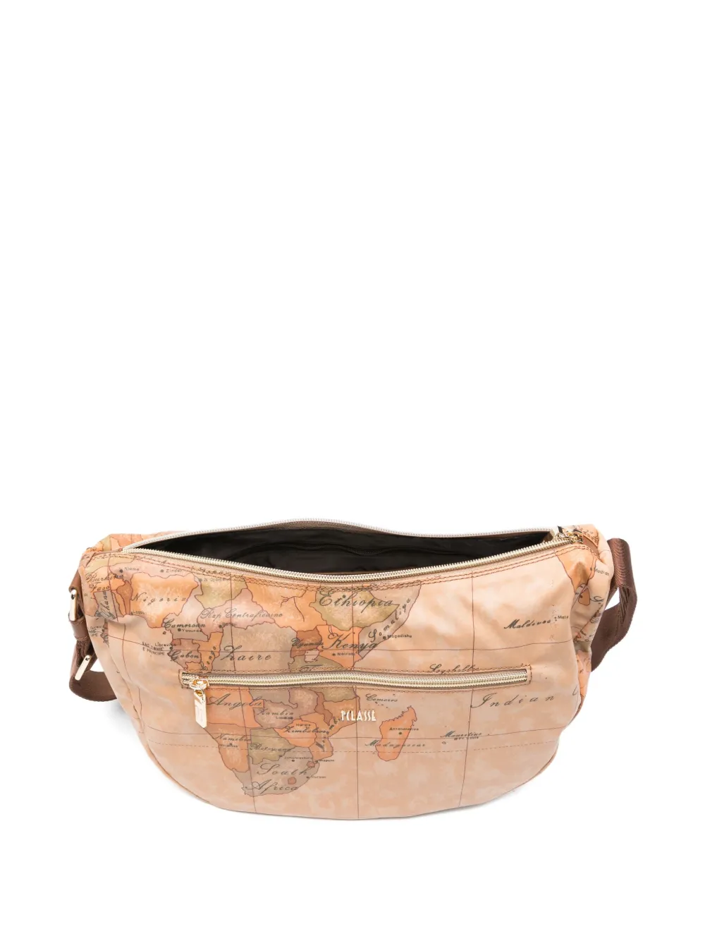 Alviero Martini 1° Classe Map-print Crossbody Bag In Neutral