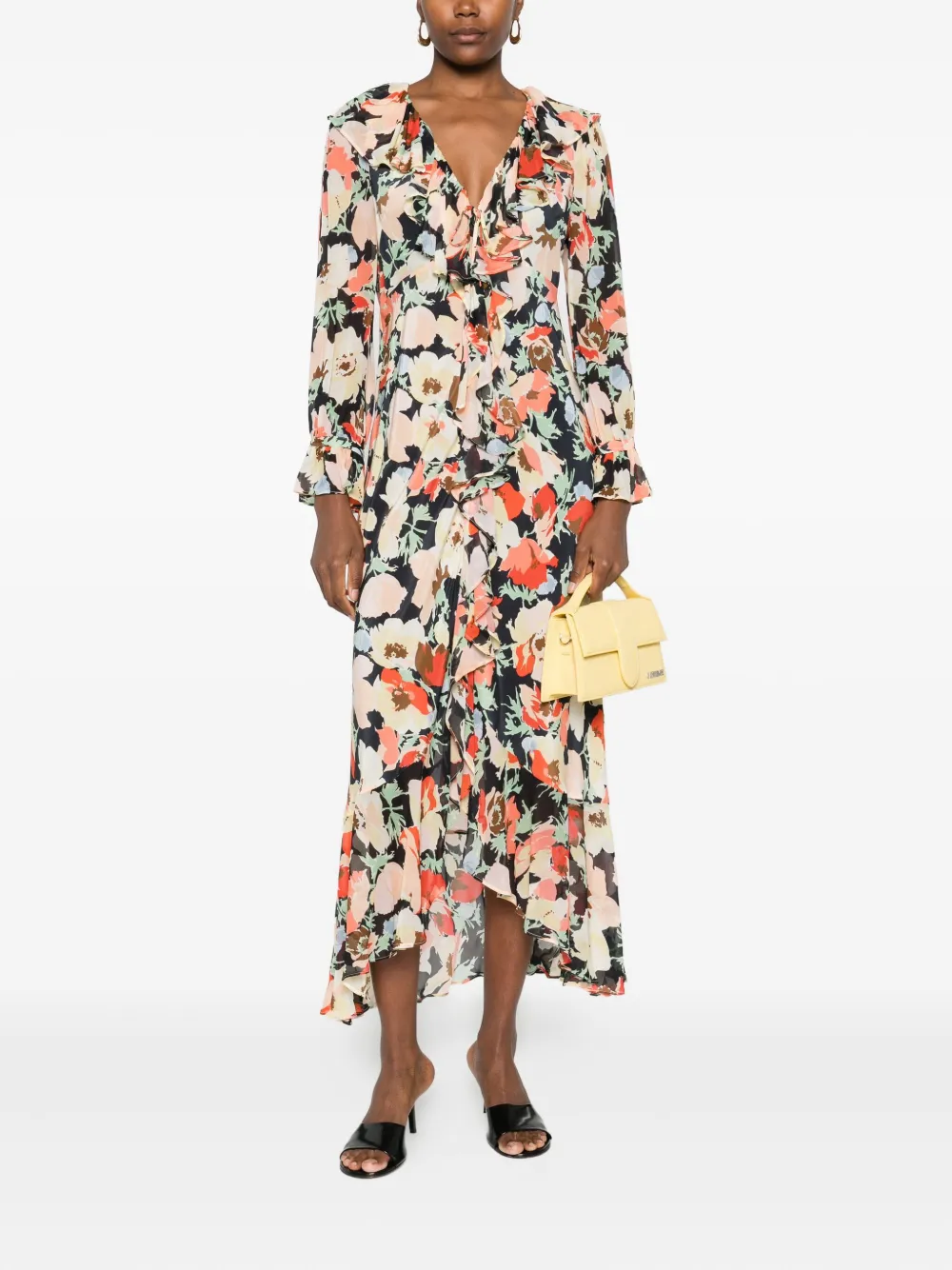 Rixo Gracye ruffle-detail floral midi dress | Day Dresses | Image 2