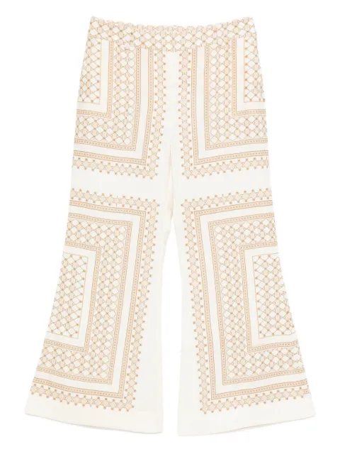 ZIMMERMANN geometric-print flared trousers