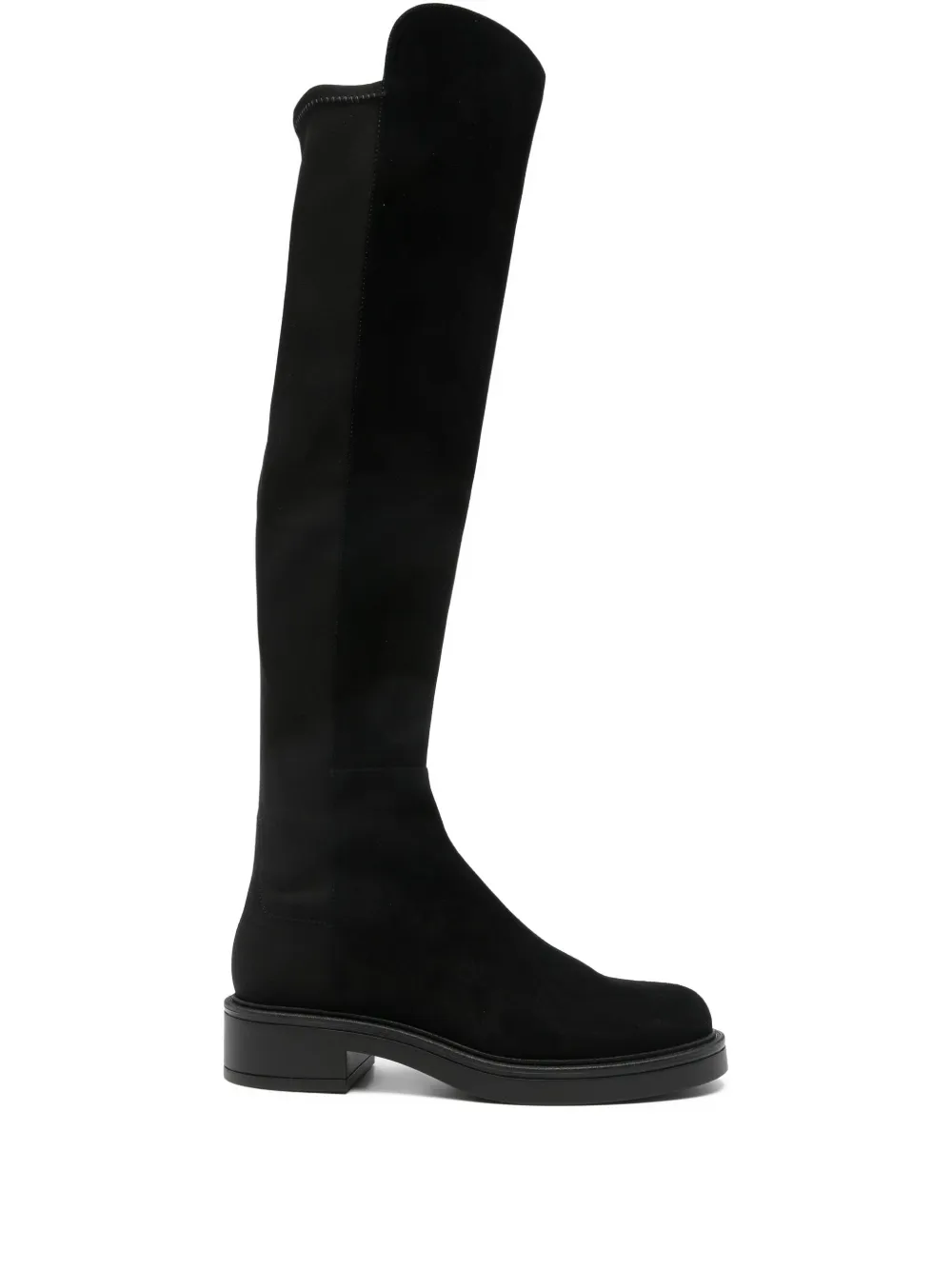 Stuart Weitzman Celia suède overknee laarzen Zwart