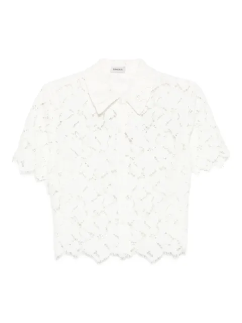 Simkhai lace scalloped-hem shirt 