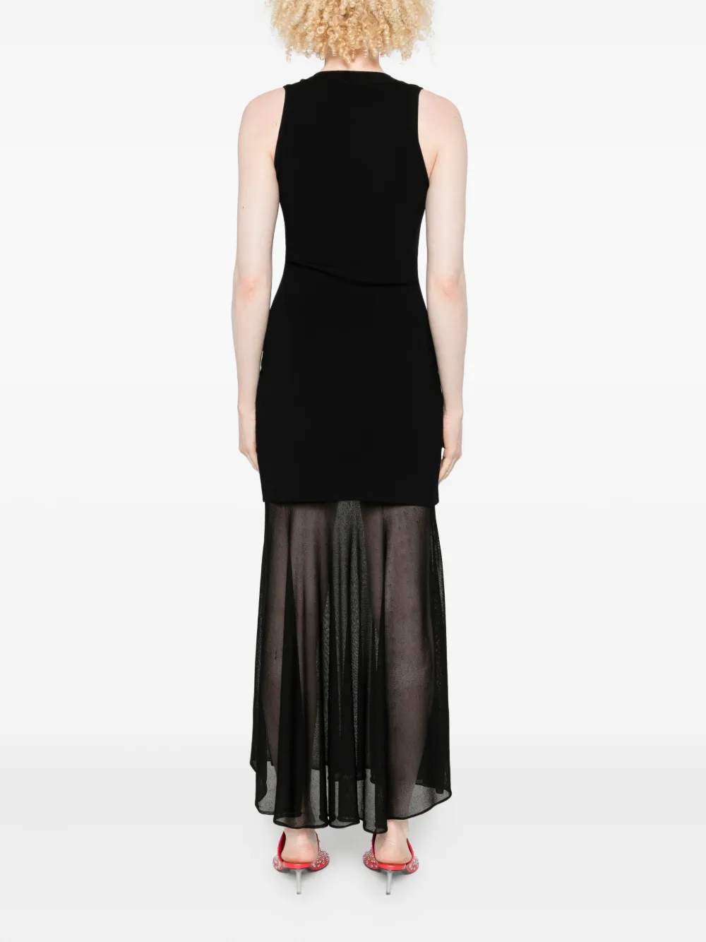 Simkhai Maxikleid Mit Schalkragen In Black