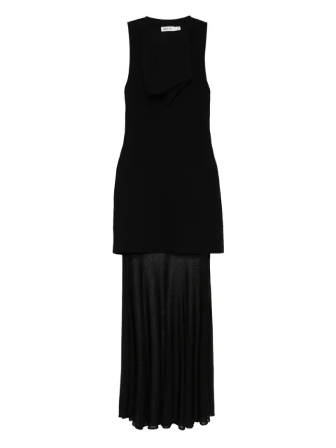 Simkhai vestido largo con cuello desbocado