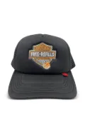 Free Refills Harley embroidered-logo trucker cap - Black