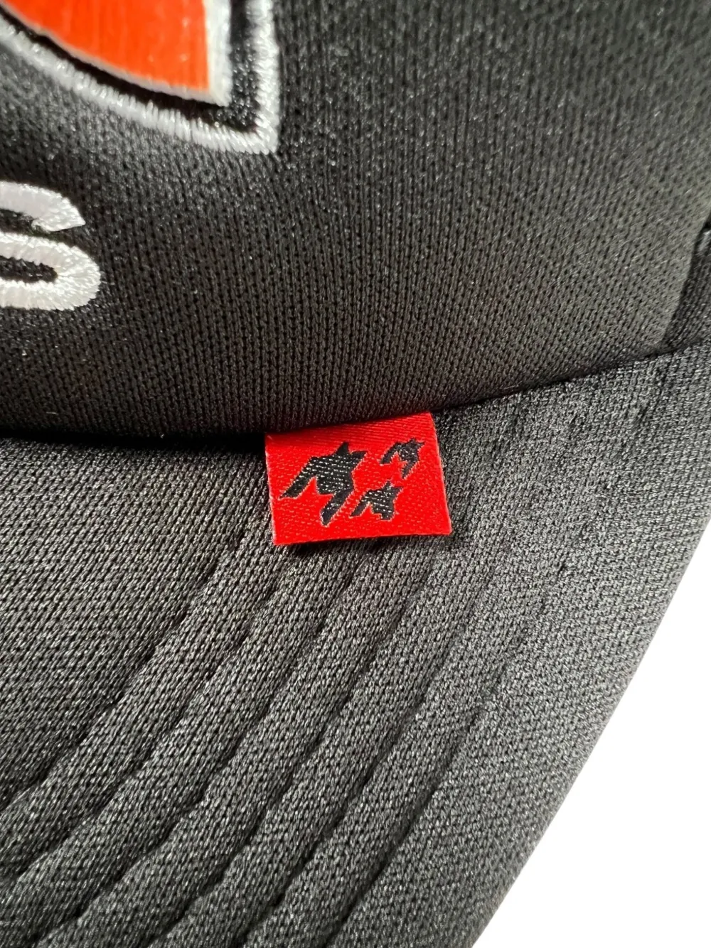 Free Refills Kiss Embroidered Trucker Cap In Black