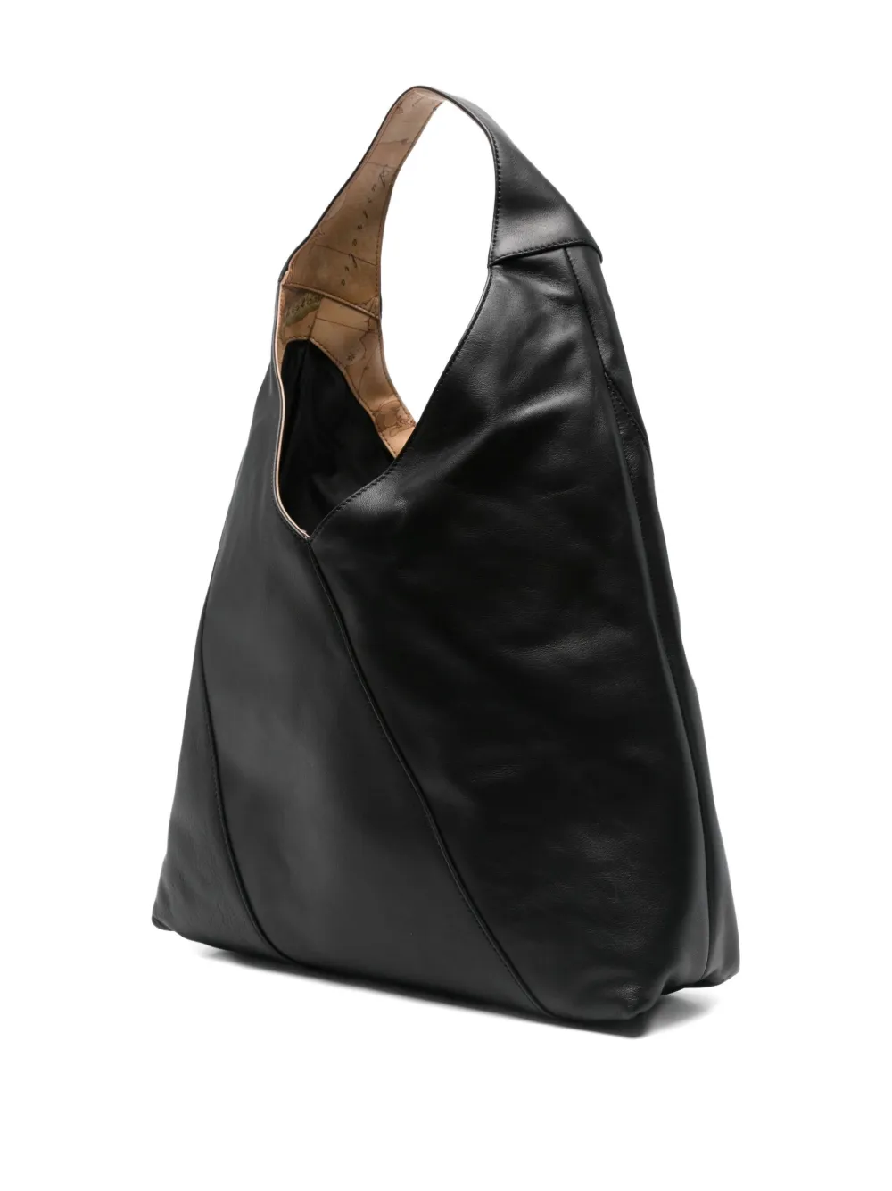 Alviero Martini 1° Classe Leather-panel Open-top Tote Bag In Black