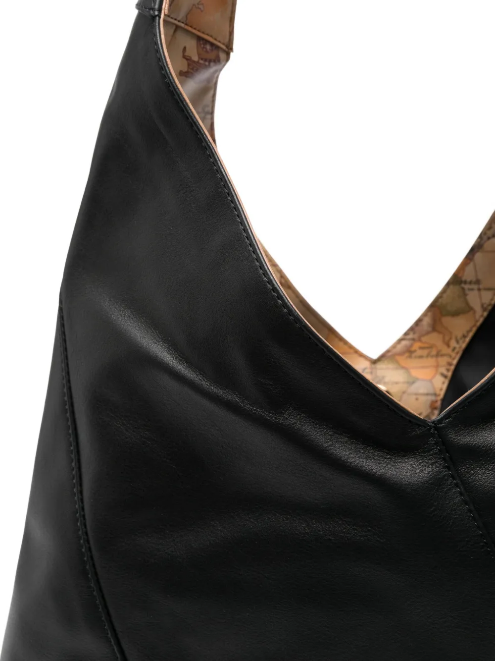Alviero Martini 1° Classe Leather-panel Open-top Tote Bag In Black