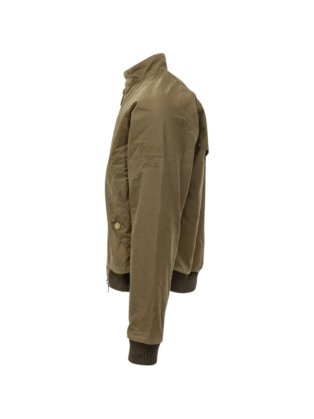 Barbour International Merchant bomberjack met wasafwerking Bruin