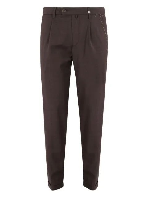 Myths pleated-front trousers