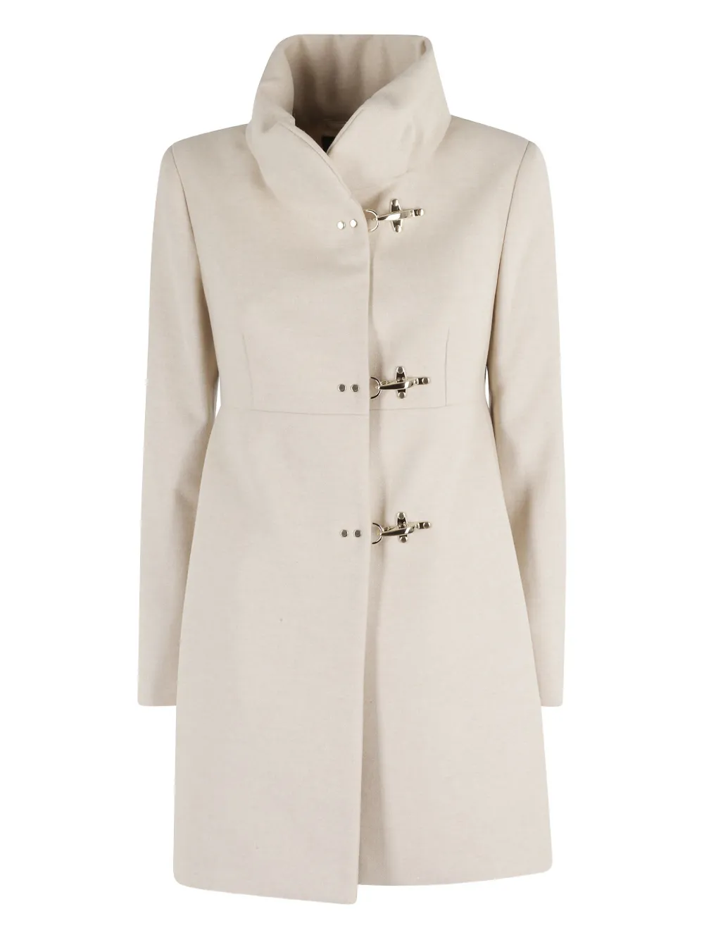 Fay turtleneck clasp coat | Neutrals | Image 1
