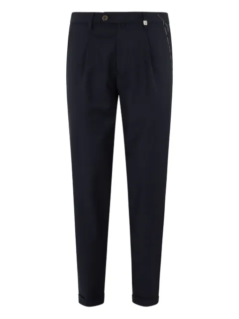 Myths pleated cotton-cashmere blend tailored trousers