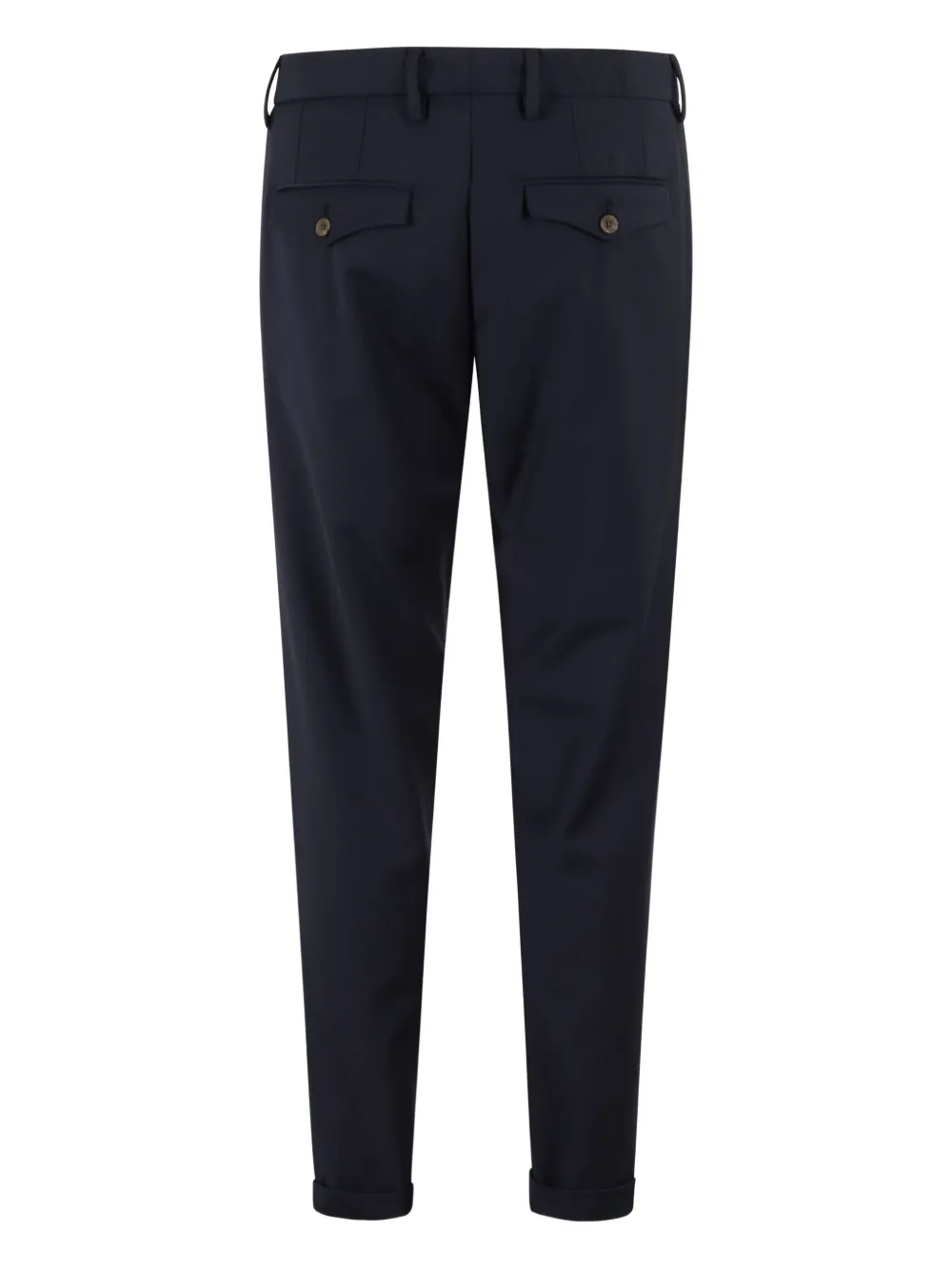 Myths pleated cotton-cashmere blend tailored trousers - Blauw